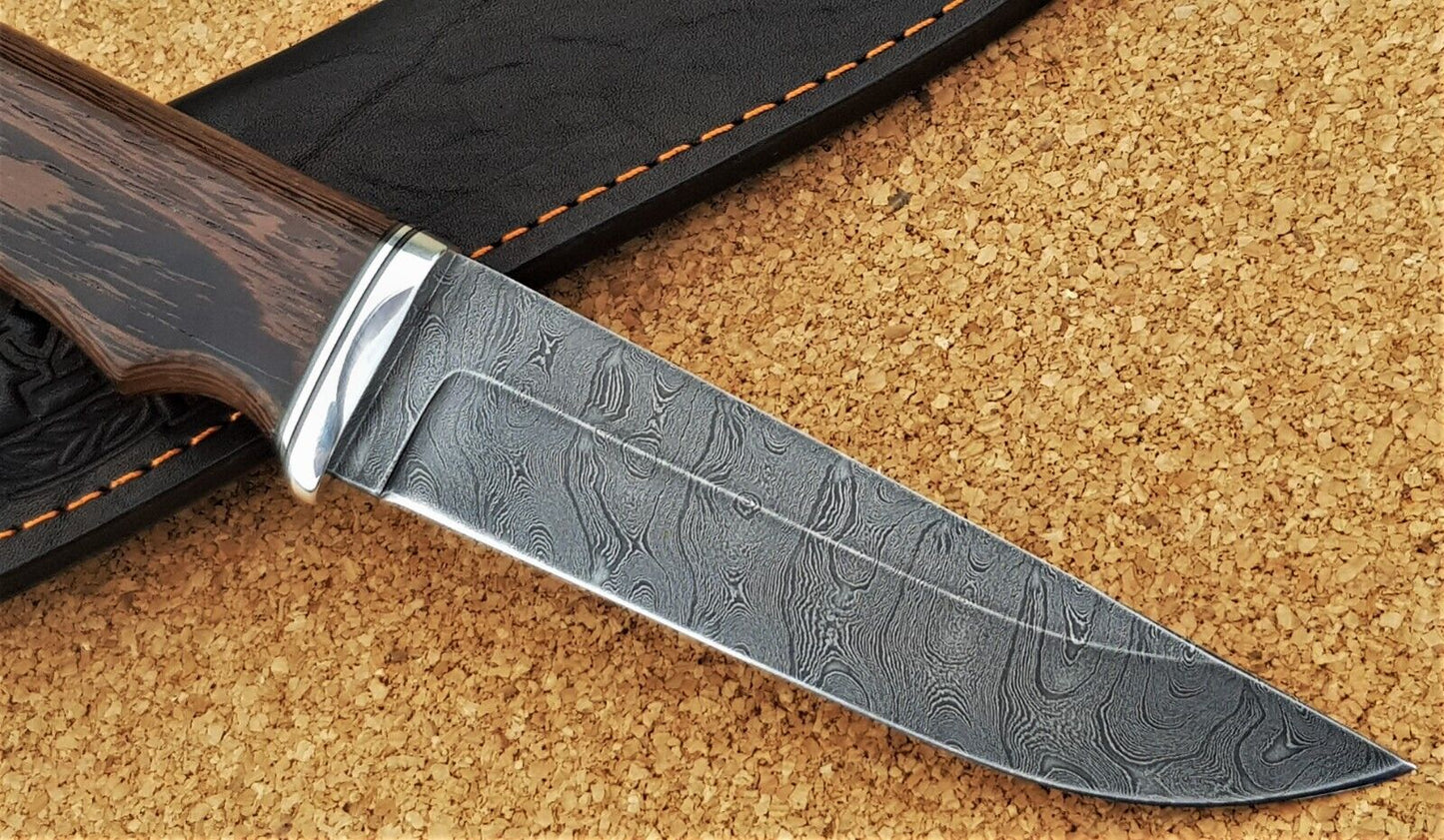Damast Outdoor Jagd Messer Nazarov Knives Russland Handarbeit HRC 62 Бизон