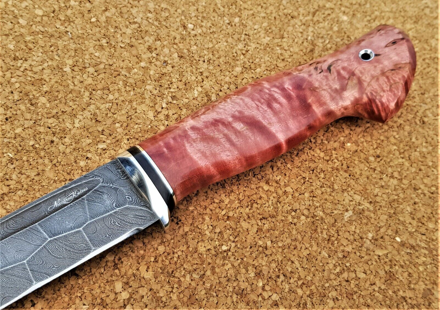 Damaszener Stahl Outdoor Jagd Damast Messer Nazarov Knives Handarbeit HRC62