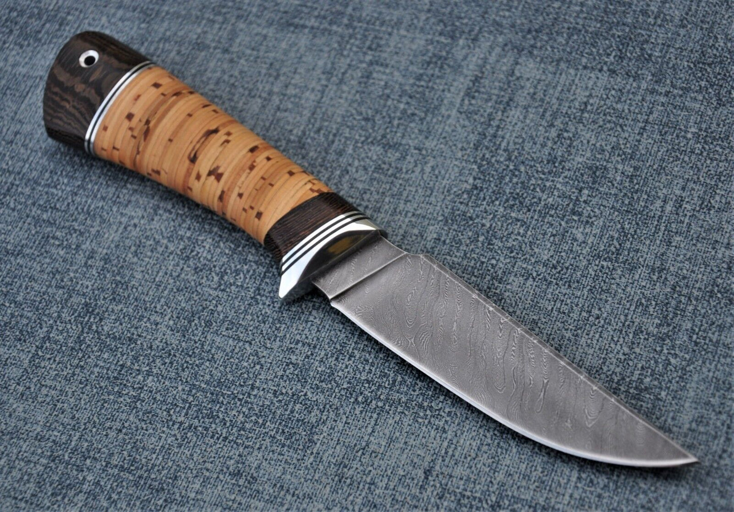 Damaszener Stahl Outdoor Jagdmesser Nazarov Knives Handarbeit