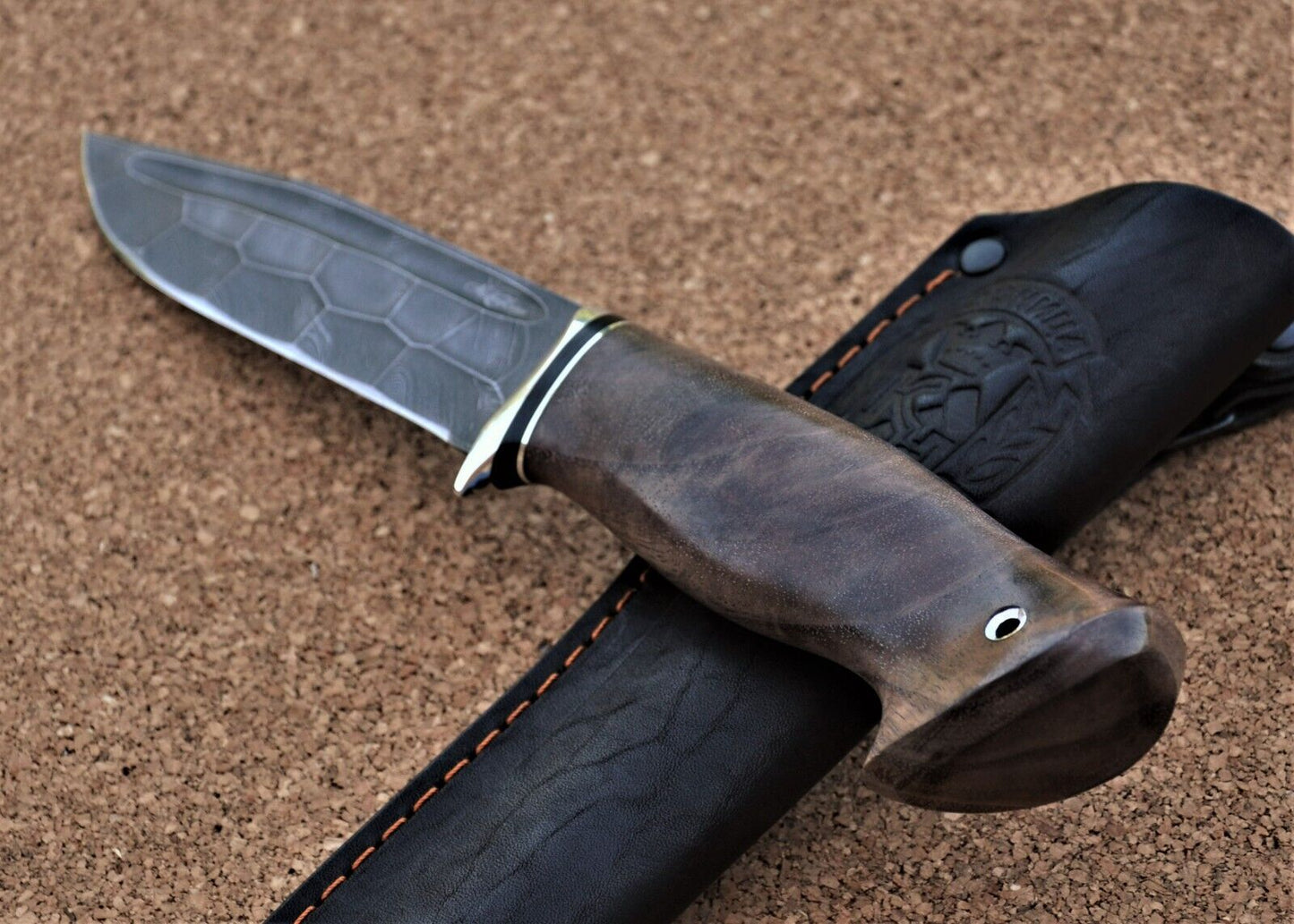 Damaszener Stahl Outdoor Jagd Damast Messer Nazarov Knives Handarbeit HRC62