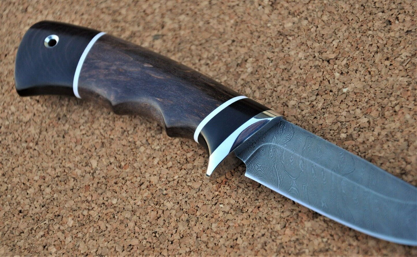 Damaszener Stahl Outdoor Jagdmesser Nazarov Knives Handarbeit