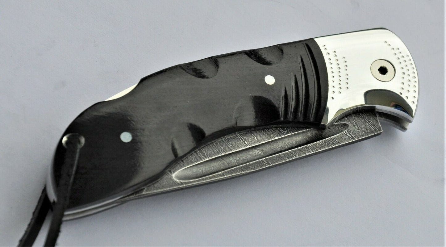Nazarov Knives Russland Damast Stahl Outdoor филин Klappmesser Handarbeit HRC62