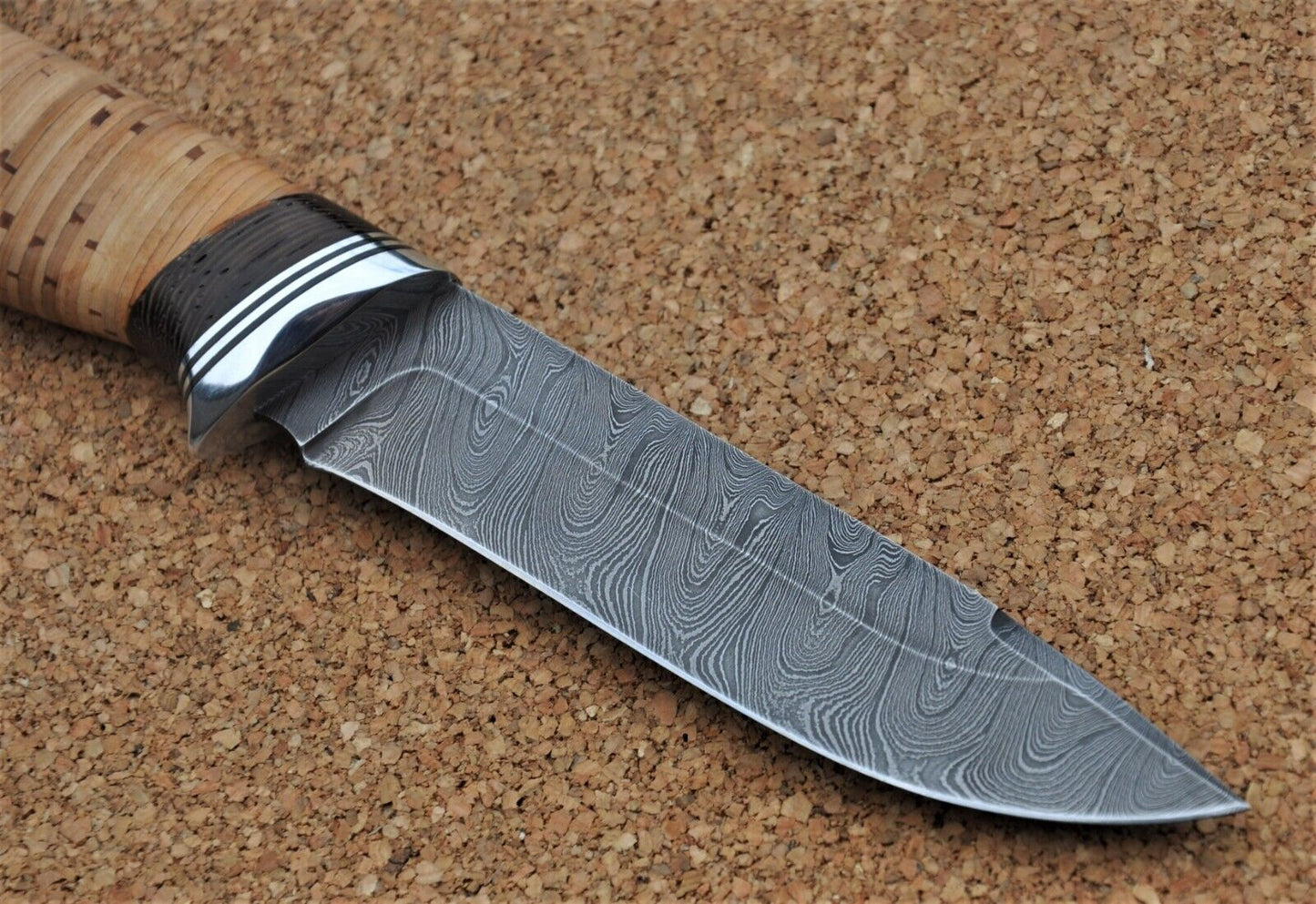 Damast Damaszener Stahl Outdoor Messer Nazarov Knives Handarbeit HRC62 Сокол