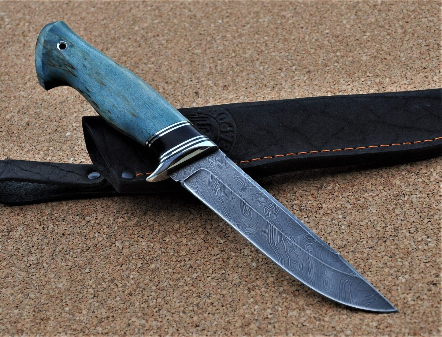 Damaszener Stahl Outdoor Jagd Damast Messer Nazarov Knives Handarbeit HRC62