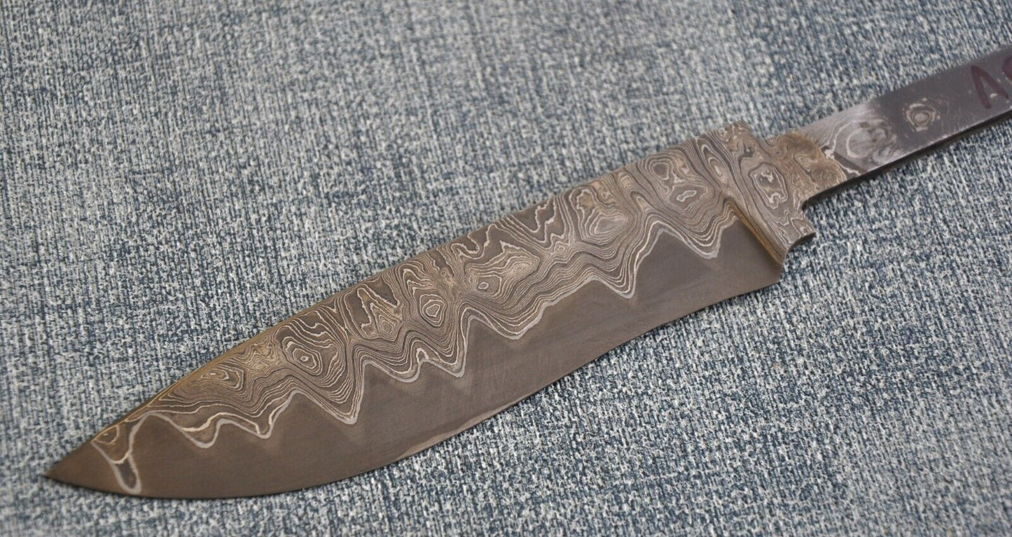 A.Marushin Damaszener Stahl Outdoor Jagdmesser Klinge San Mai Laminat Technik