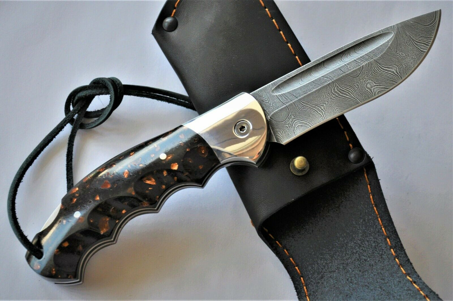 Nazarov Knives Russland Damast Stahl Outdoor Klappmesser Handarbeit