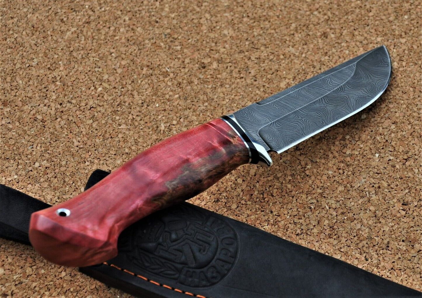 Damaszener Stahl Outdoor Jagd Damast Messer Nazarov Knives Handarbeit HRC62