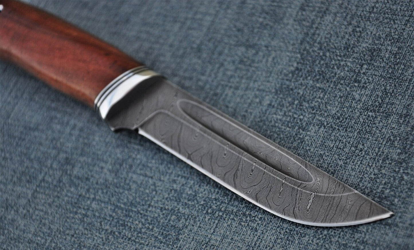 Damast Damaszener Stahl OutdoorMesser Nazarov Knives Handarbeit HRC62 Боец