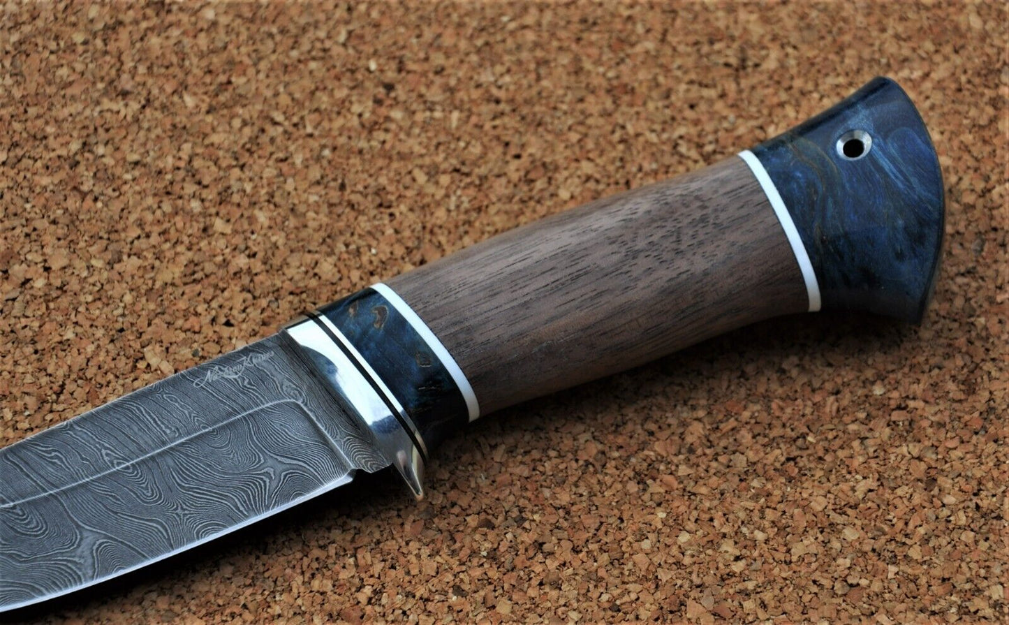 Damaszener Stahl Outdoor Jagd Damast Messer Nazarov Knives Handarbeit HRC62