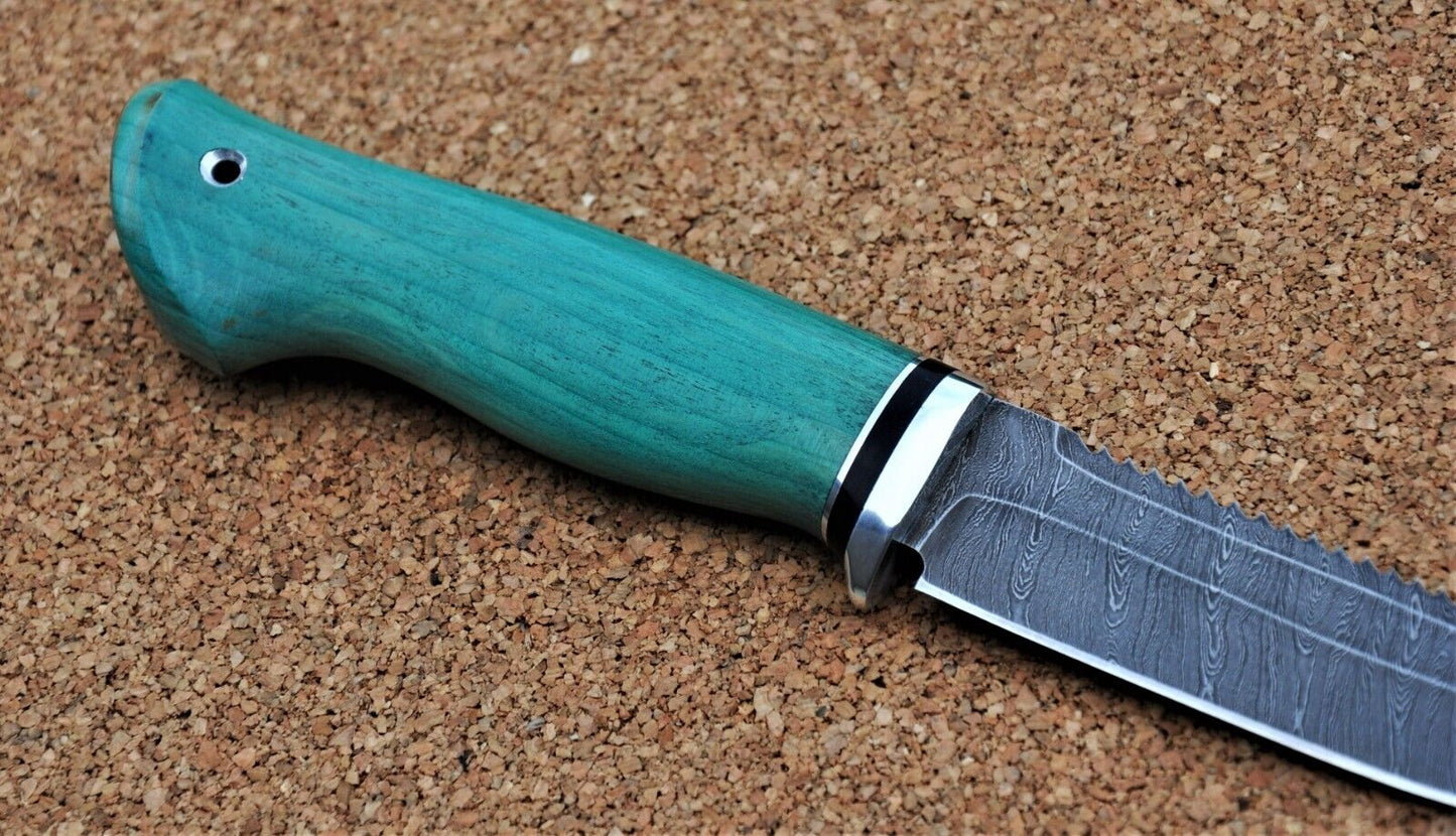 Damaszener Stahl Outdoor Jagd Damast Messer Nazarov Knives Handarbeit HRC62