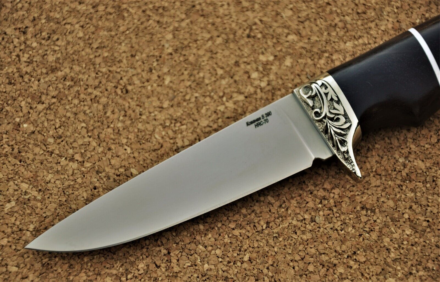 S390 Stahl ROSTFREI Outdoor Messer Nazarov Knives Handarbeit HRC70 Жерех