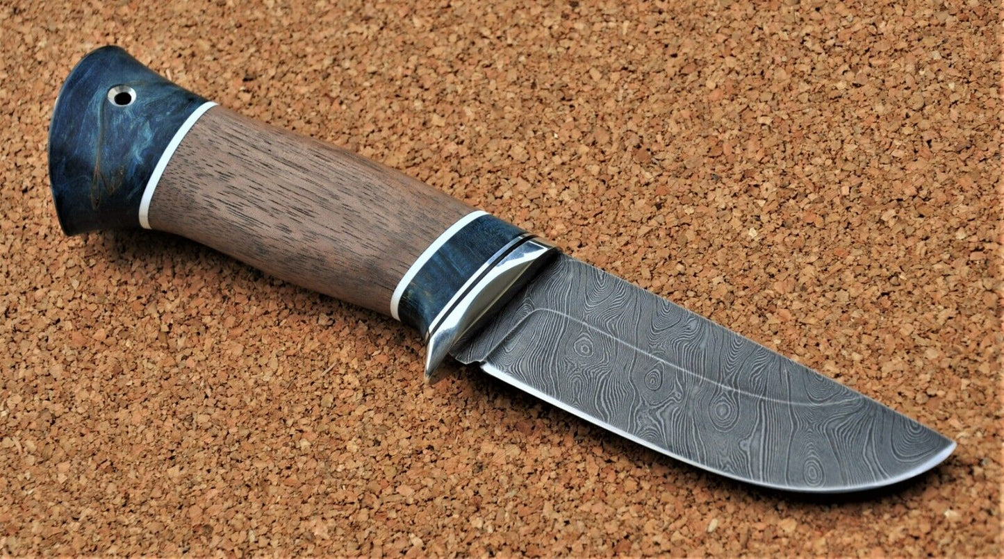 Damaszener Stahl Outdoor Jagd Damast Messer Nazarov Knives Handarbeit HRC62