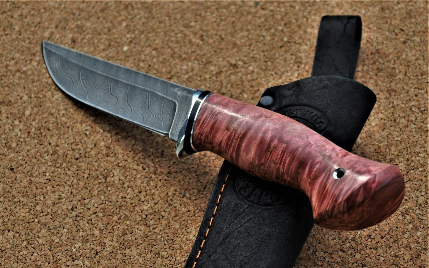 Damaszener Stahl Outdoor Jagd Damast Messer Nazarov Knives Handarbeit HRC62