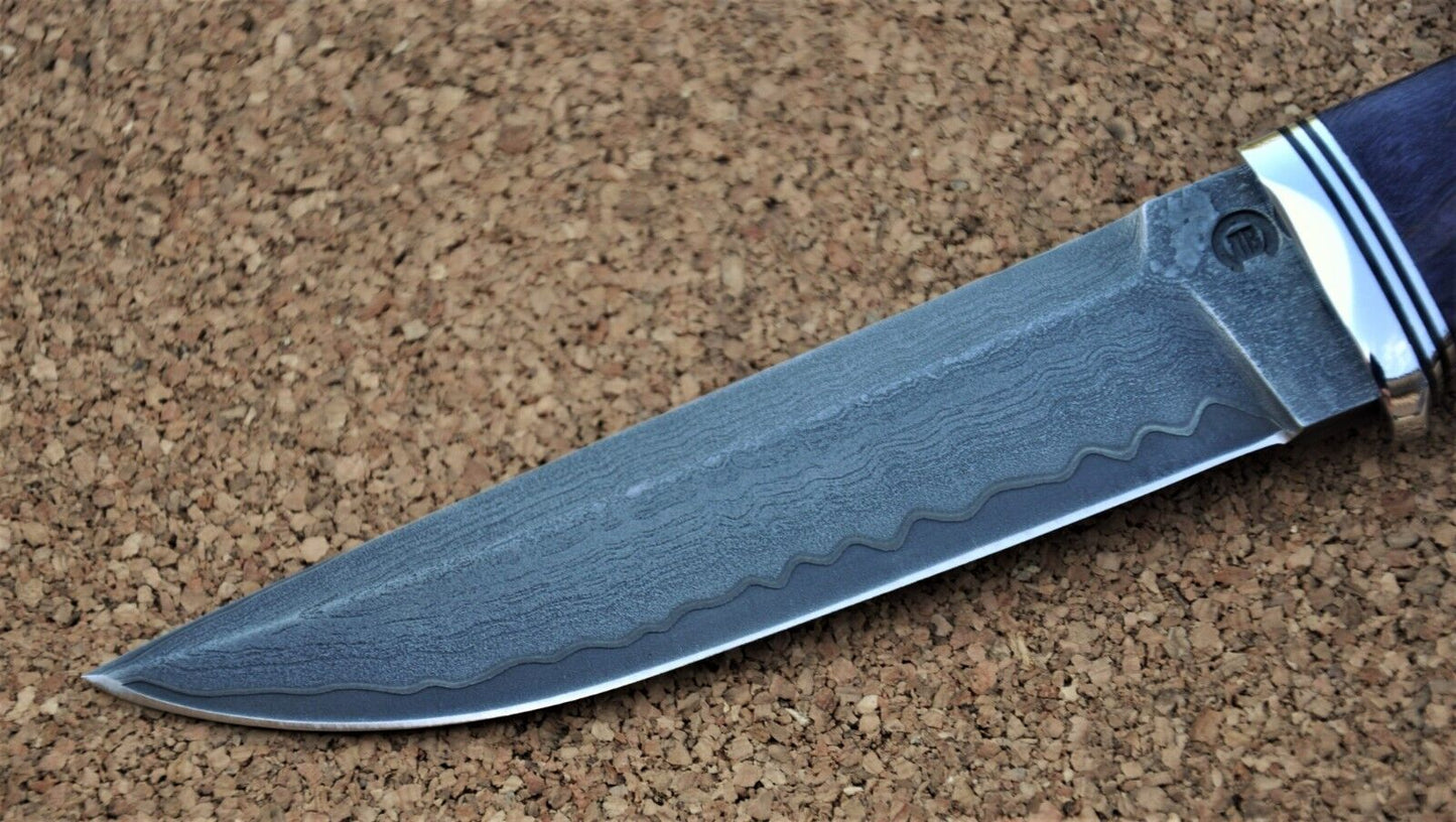 Nazarov Knives Russland San Mai DamastStahl Outdoor JagdMesser Handarbeit HRC62