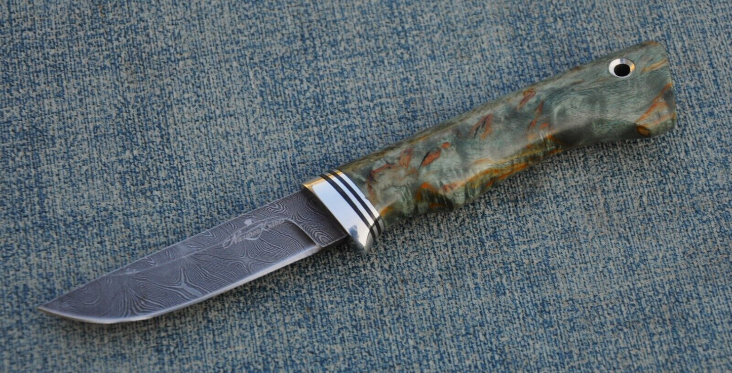 Damaszener Stahl Outdoor Damast Messer Малыш Nazarov Knives Handarbeit HRC62