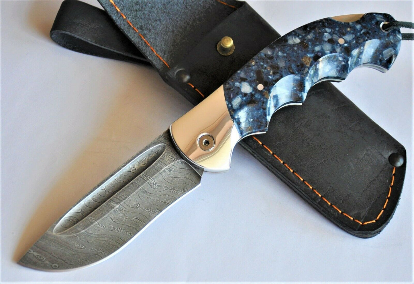 Nazarov Knives Russland Damast Stahl Outdoor Klappmesser Handarbeit