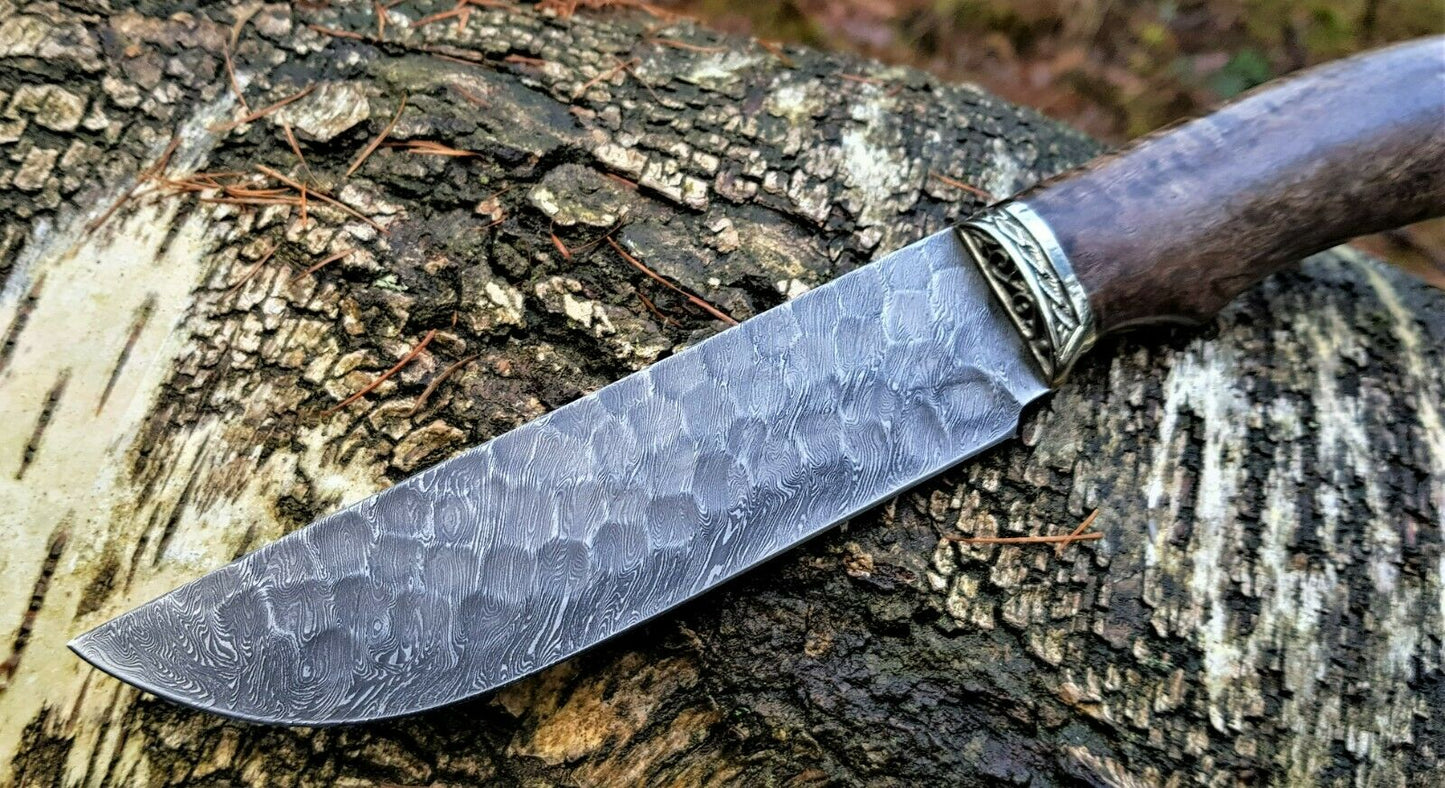 A.Marushin Outdoormesser Damaszener Stahl Handarbeit
