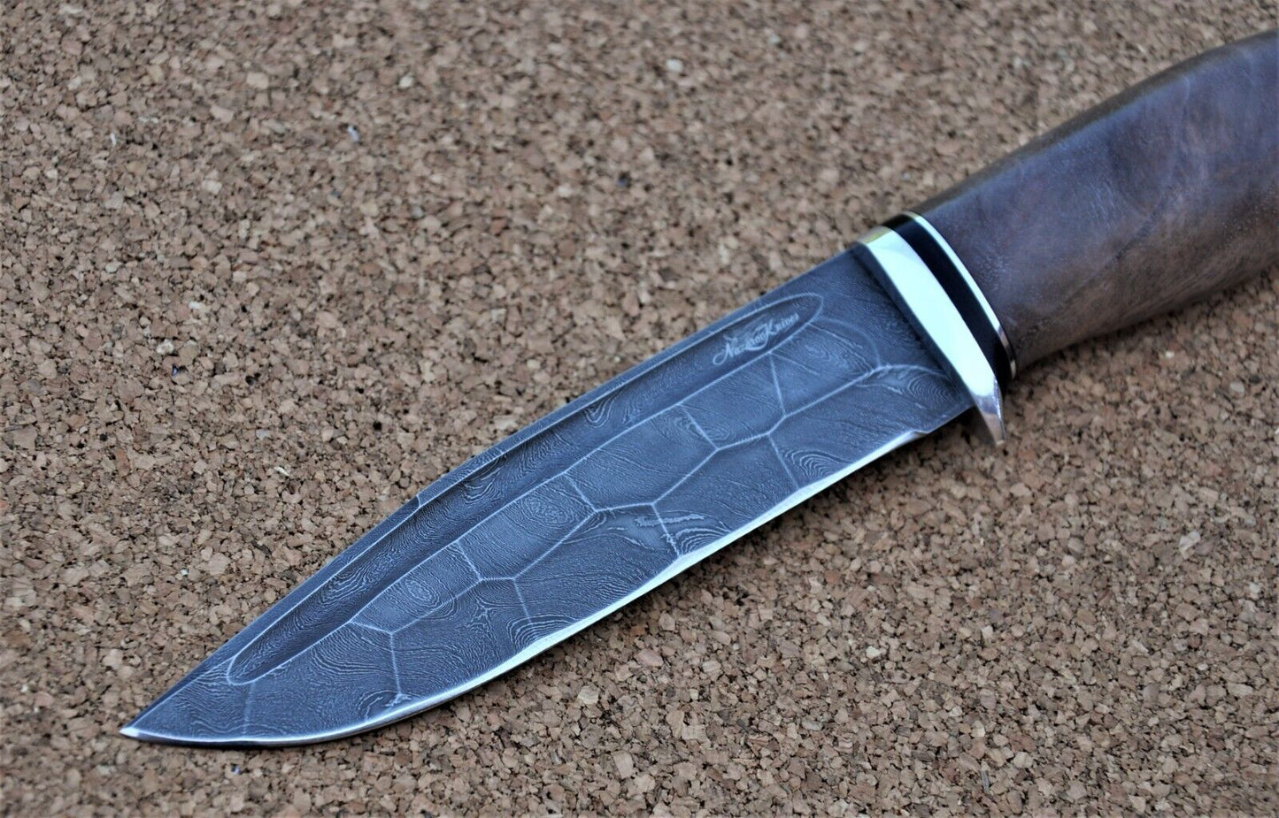 Damaszener Stahl Outdoor Jagd Damast Messer Nazarov Knives Handarbeit HRC62