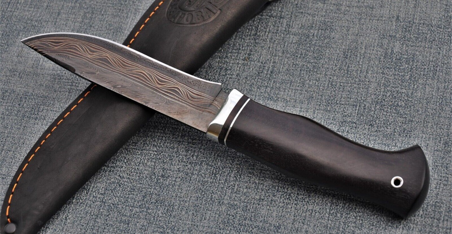 Nazarov Knives Russland Mosaik Damast Stahl OutdoorJagd Messer Handarbeit HRC62