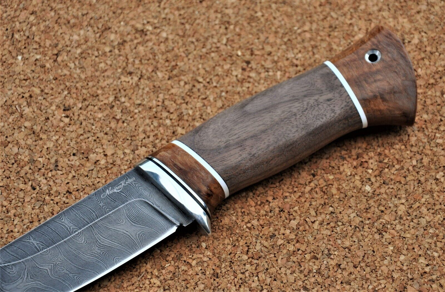 Damaszener Stahl Outdoor Jagd Damast Messer Nazarov Knives Handarbeit HRC62