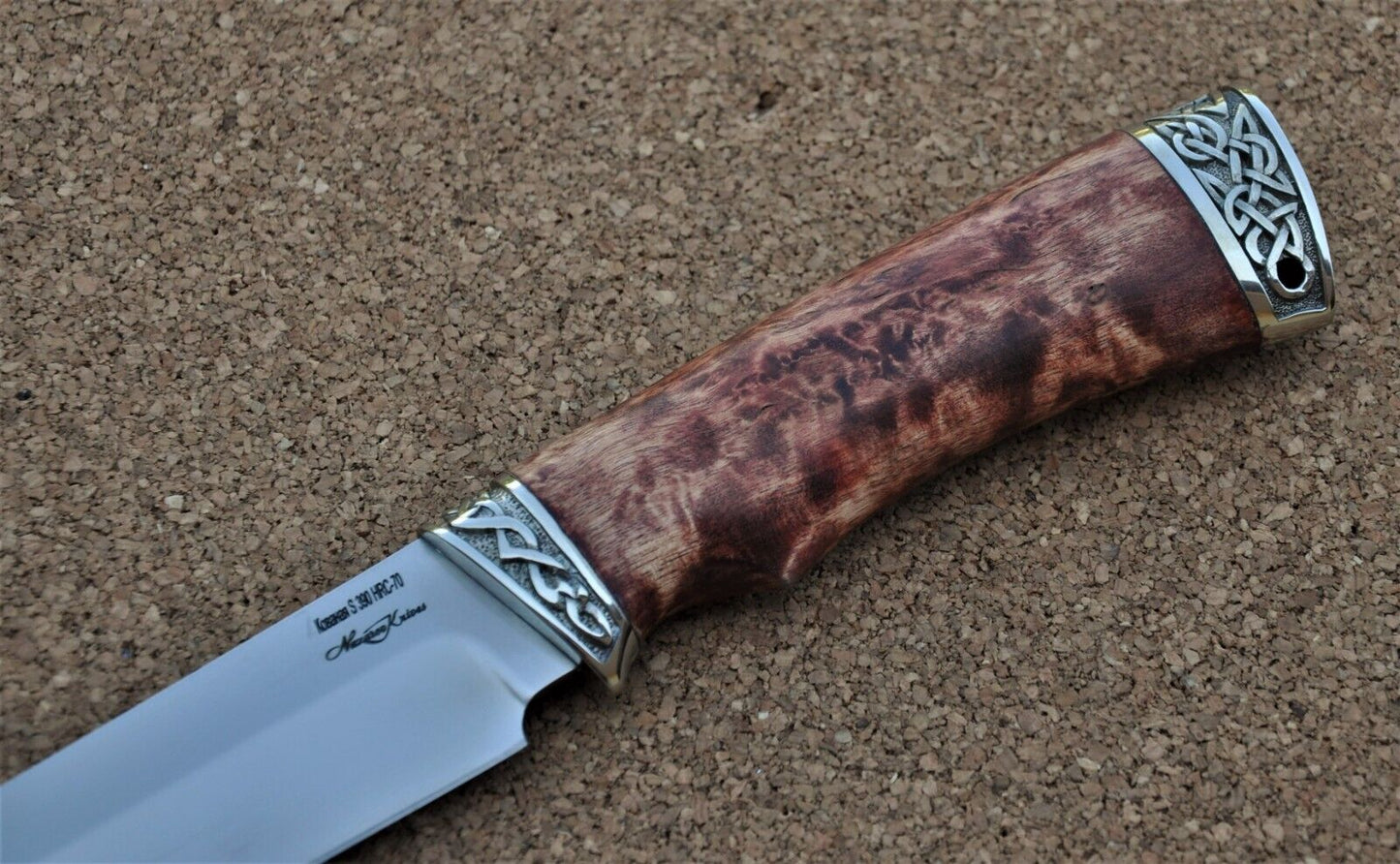 S390 Stahl ROSTFREI Outdoor Messer Nazarov Knives Handarbeit HRC70 Овод