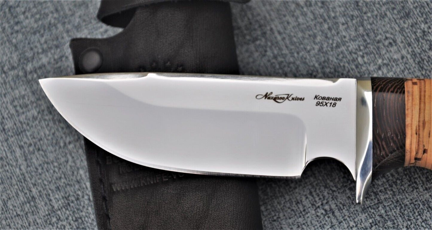 95H18 Stahl Rostfrei Outdoor Jagdmesser Handarbeit Nazarov Knives