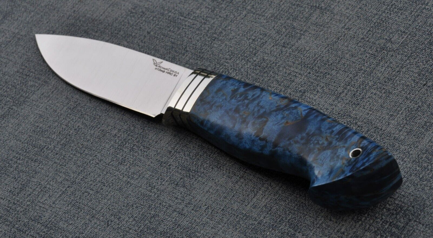 H12MF Stahl Outdoor Jagdmesser Yasniy Sokol Handarbeit