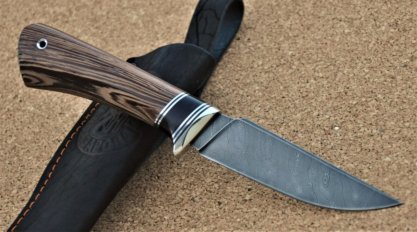 Damaszener Stahl Outdoor Jagdmesser Nazarov Knives Handarbeit