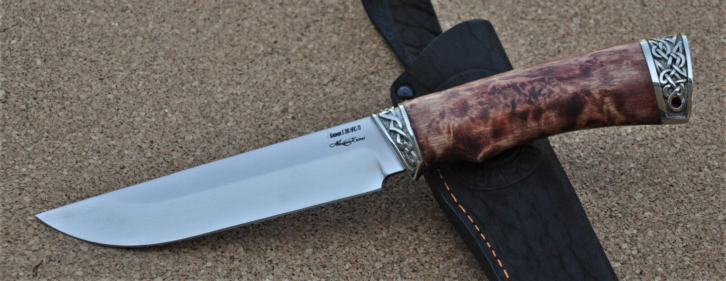 S390 Stahl ROSTFREI Outdoor Messer Nazarov Knives Handarbeit HRC70 Овод