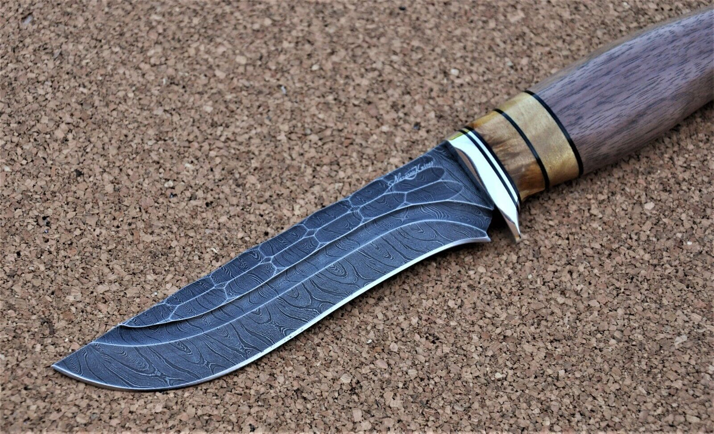 Damaszener Stahl Outdoor Jagd Damast Messer Nazarov Knives Handarbeit HRC62