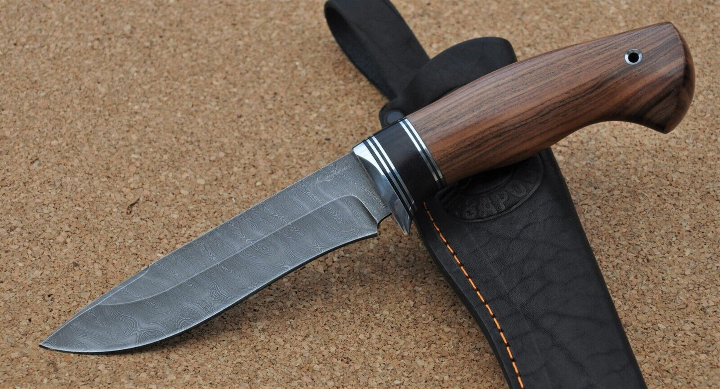 Damaszener Stahl Outdoor Jagdmesser Nazarov Knives Handarbeit