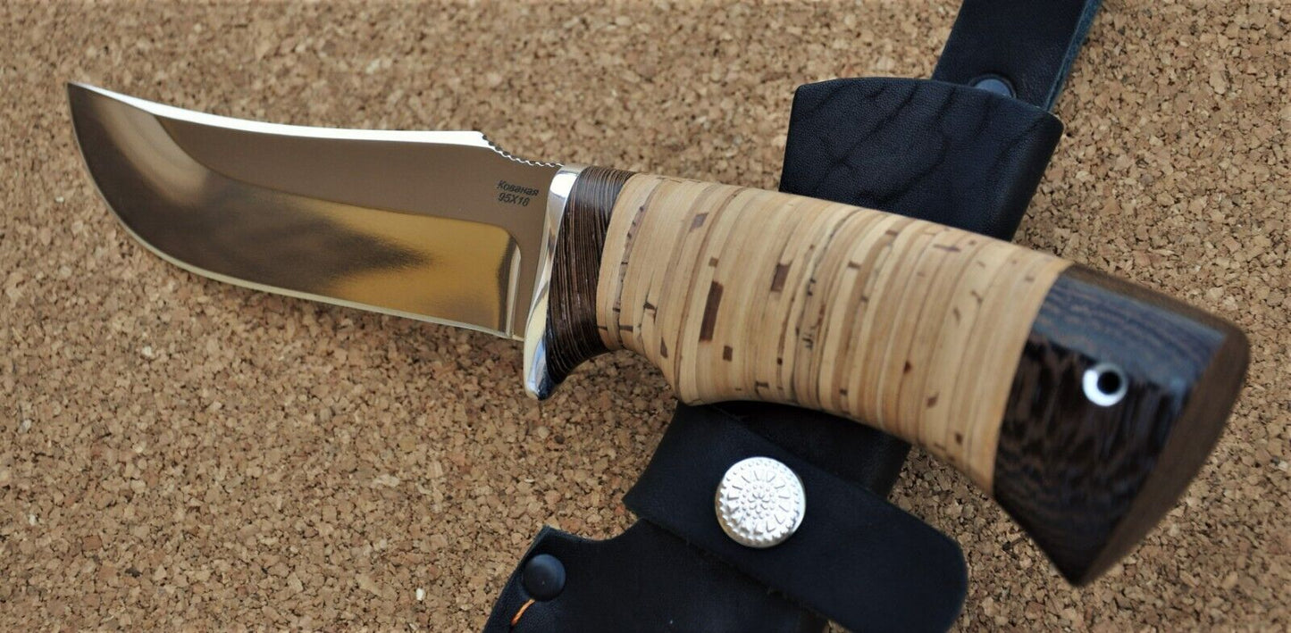 95H18 Stahl Rostfrei Outdoor JagdMesser Handarbeit Nazarov Knives