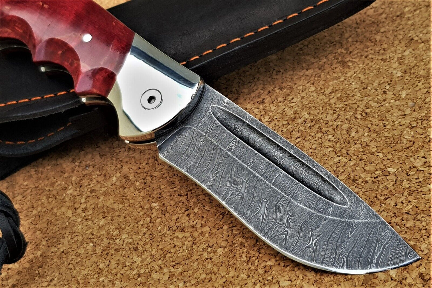 Damast Stahl Outdoor Klappmesser Handarbeit Nazarov Knives Russland HRC62 Орёл