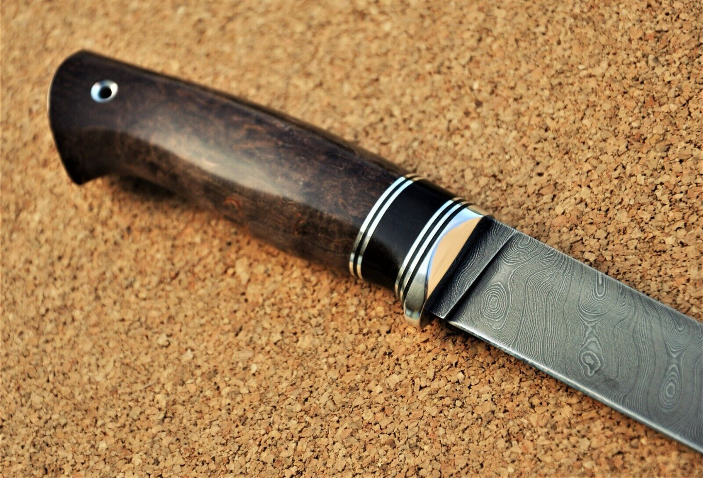 Damast Damaszener Stahl Outdoor Messer Nazarov Knives Handarbeit HRC62 Путник