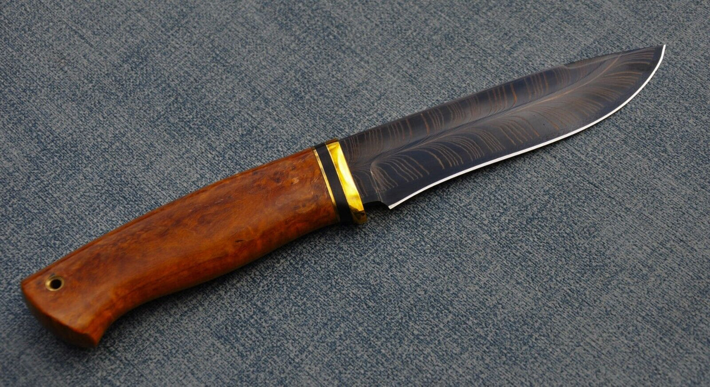 Nazarov Knives Russland Mosaik Damast Stahl OutdoorJagd Messer Handarbeit HRC62