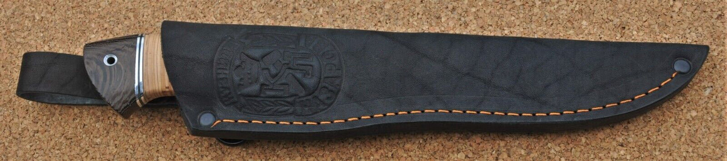 Damast Damaszener Stahl Outdoor Messer Nazarov Knives Handarbeit HRC62 Тритон