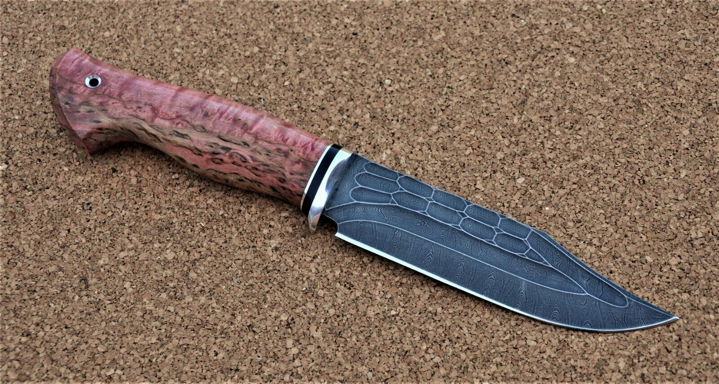 Damaszener Stahl Outdoor Jagd Damast Messer Nazarov Knives Handarbeit HRC62