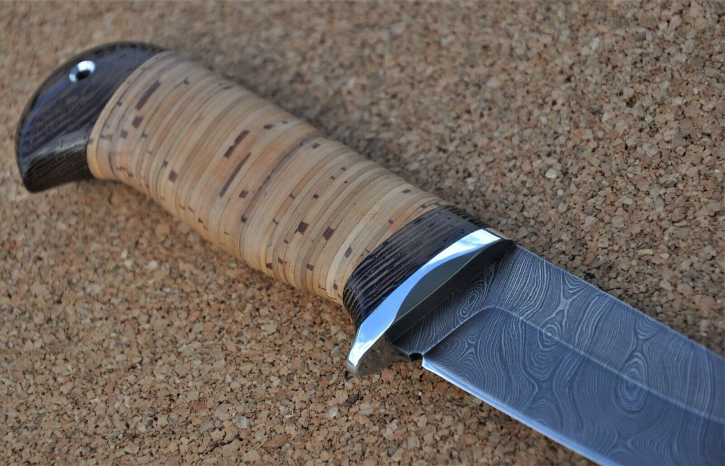 Damaszener Stahl Outdoor Jagdmesser Nazarov Knives Handarbeit