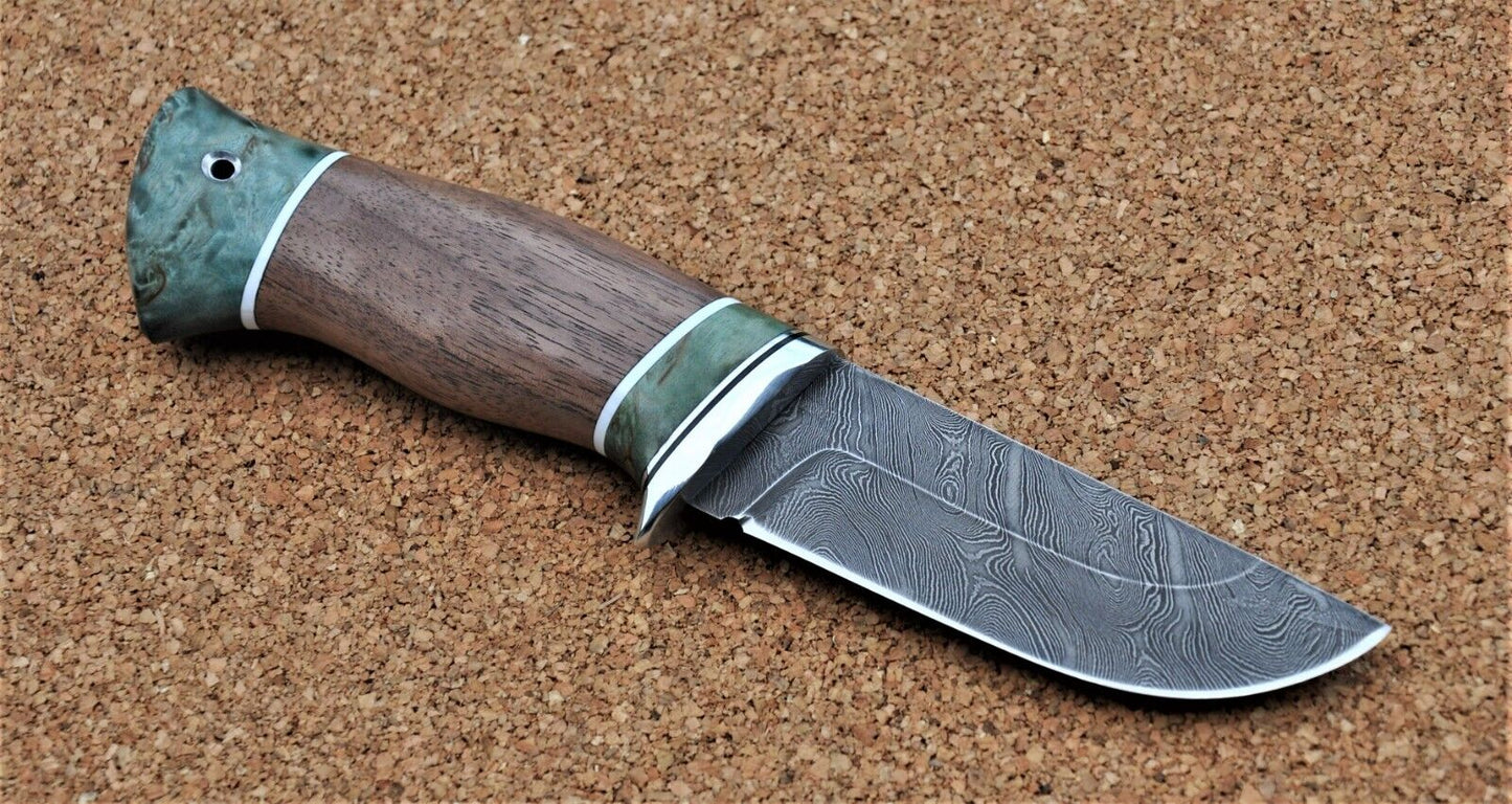 Damaszener Stahl Outdoor Jagd Damast Messer Nazarov Knives Handarbeit HRC62
