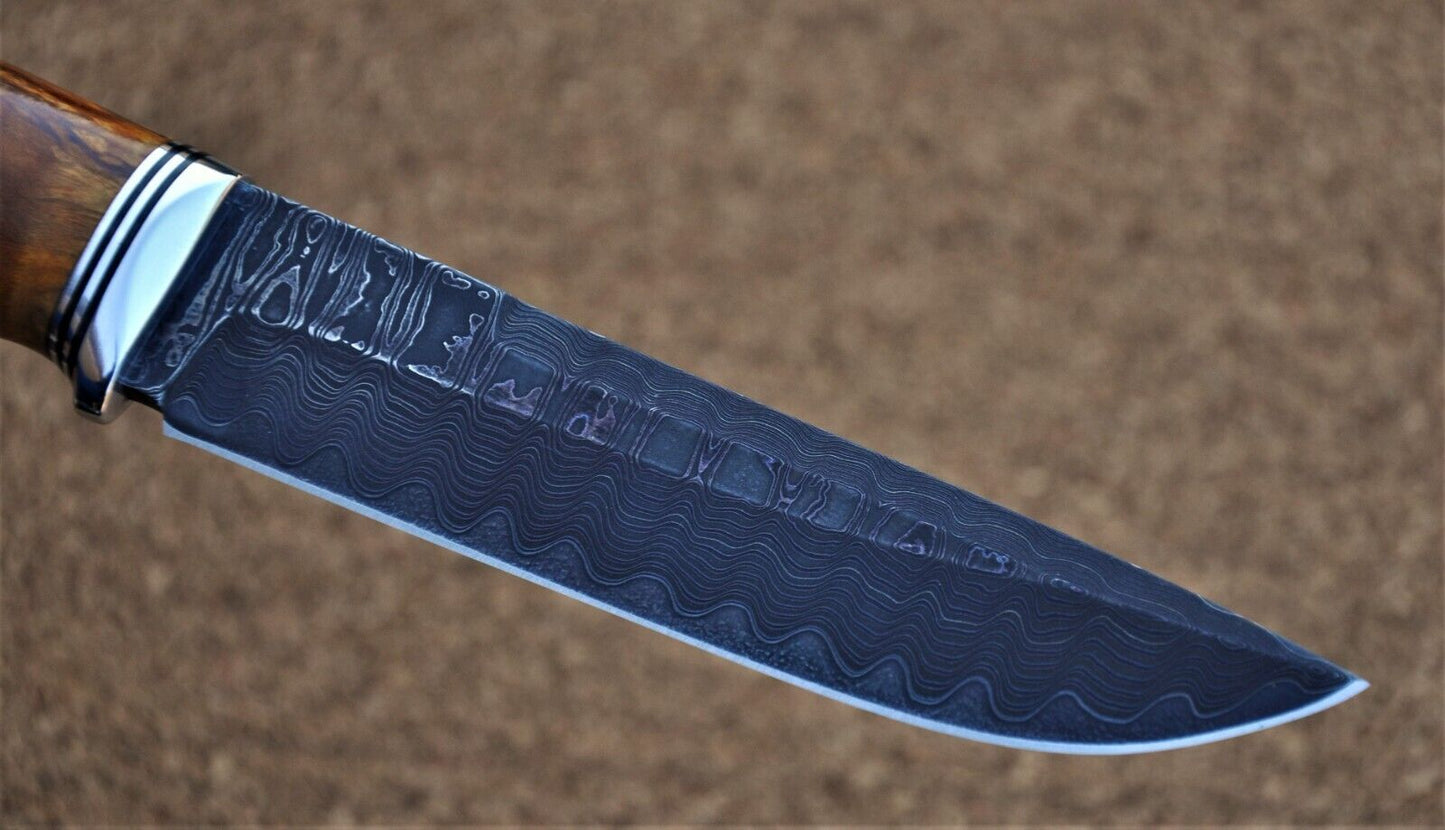 Nazarov Knives Russland Mosaik Damast Stahl Outdoor JagdMesser Handarbeit HRC62