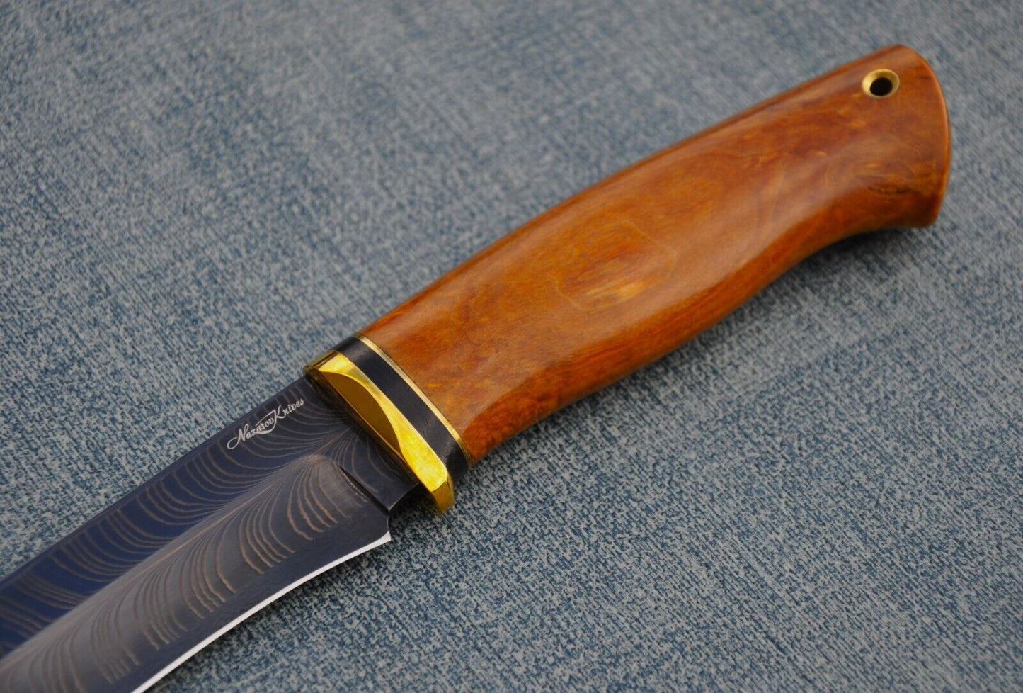 Nazarov Knives Russland Mosaik Damast Stahl OutdoorJagd Messer Handarbeit HRC62