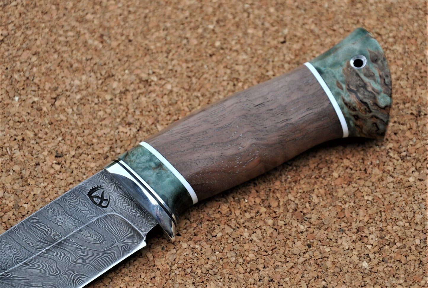 Damaszener Stahl Outdoor Jagd Damast Messer Nazarov Knives Handarbeit HRC62