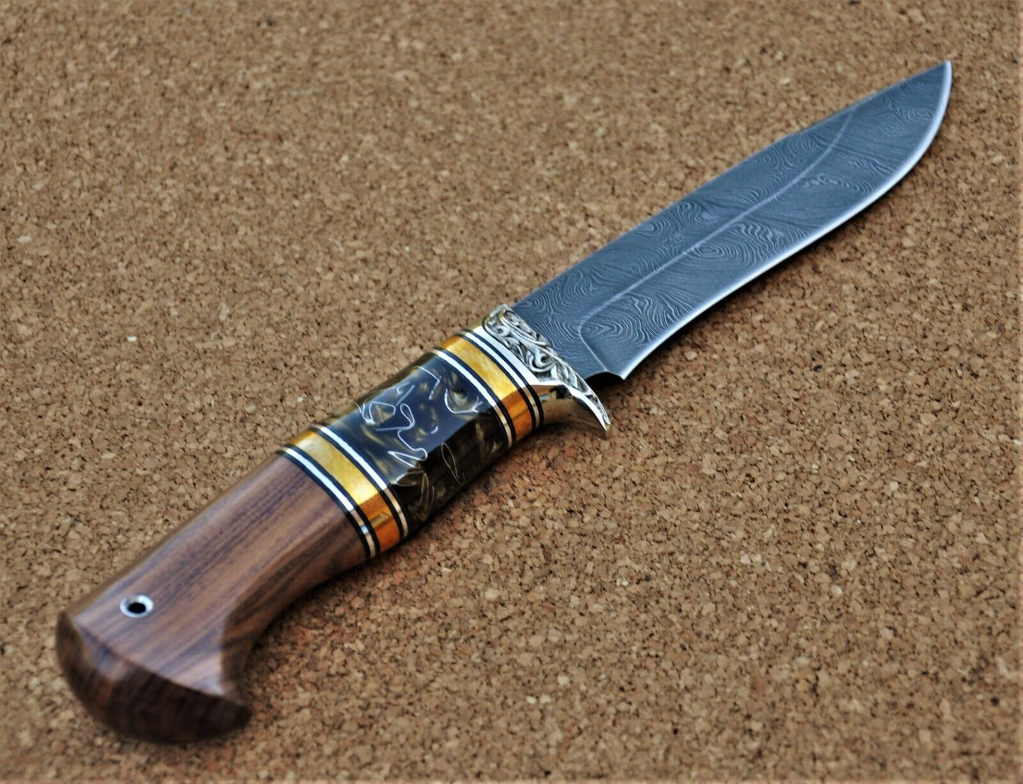 Damaszener Stahl Outdoor Jagdmesser Nazarov Knives Handarbeit