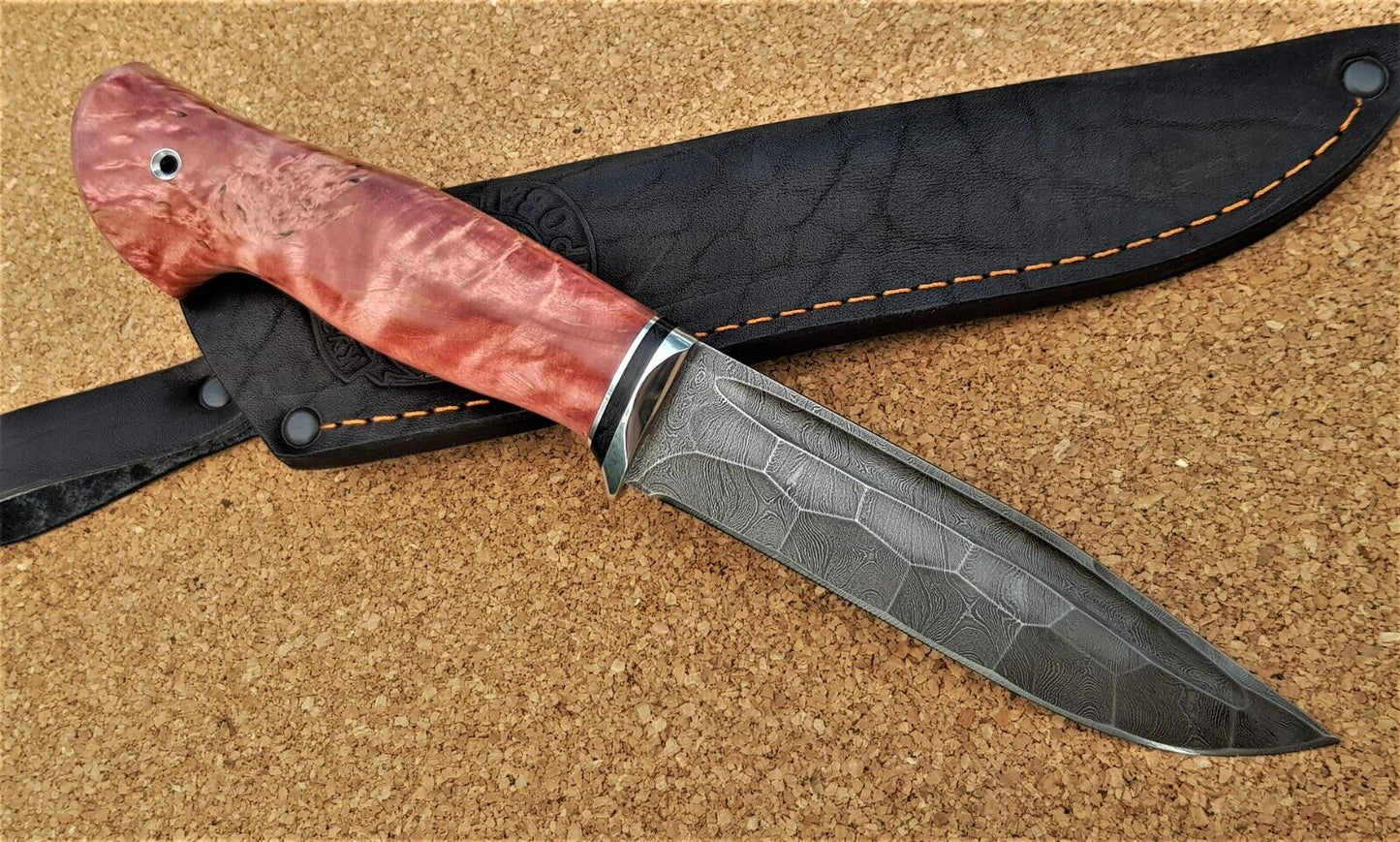 Damaszener Stahl Outdoor Jagd Damast Messer Nazarov Knives Handarbeit HRC62