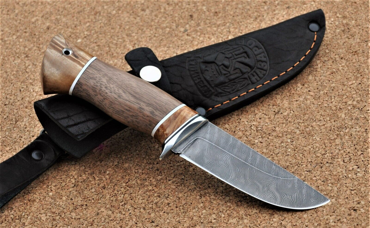 Damaszener Stahl Outdoor Jagd Damast Messer Nazarov Knives Handarbeit HRC62