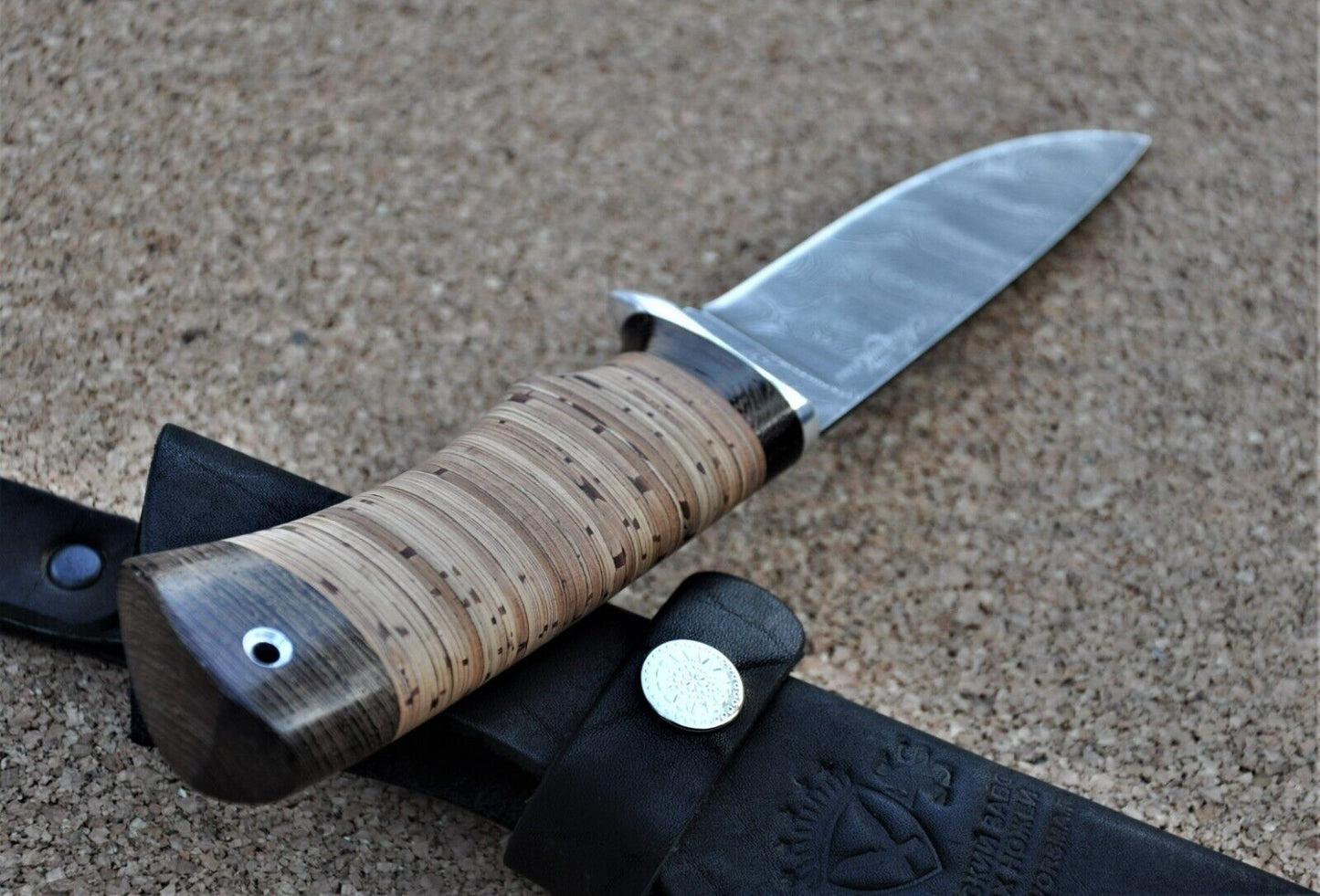 Damaszener Stahl Outdoor Jagd Messer Nazarov Knives Handarbeit HRC62 Жерех