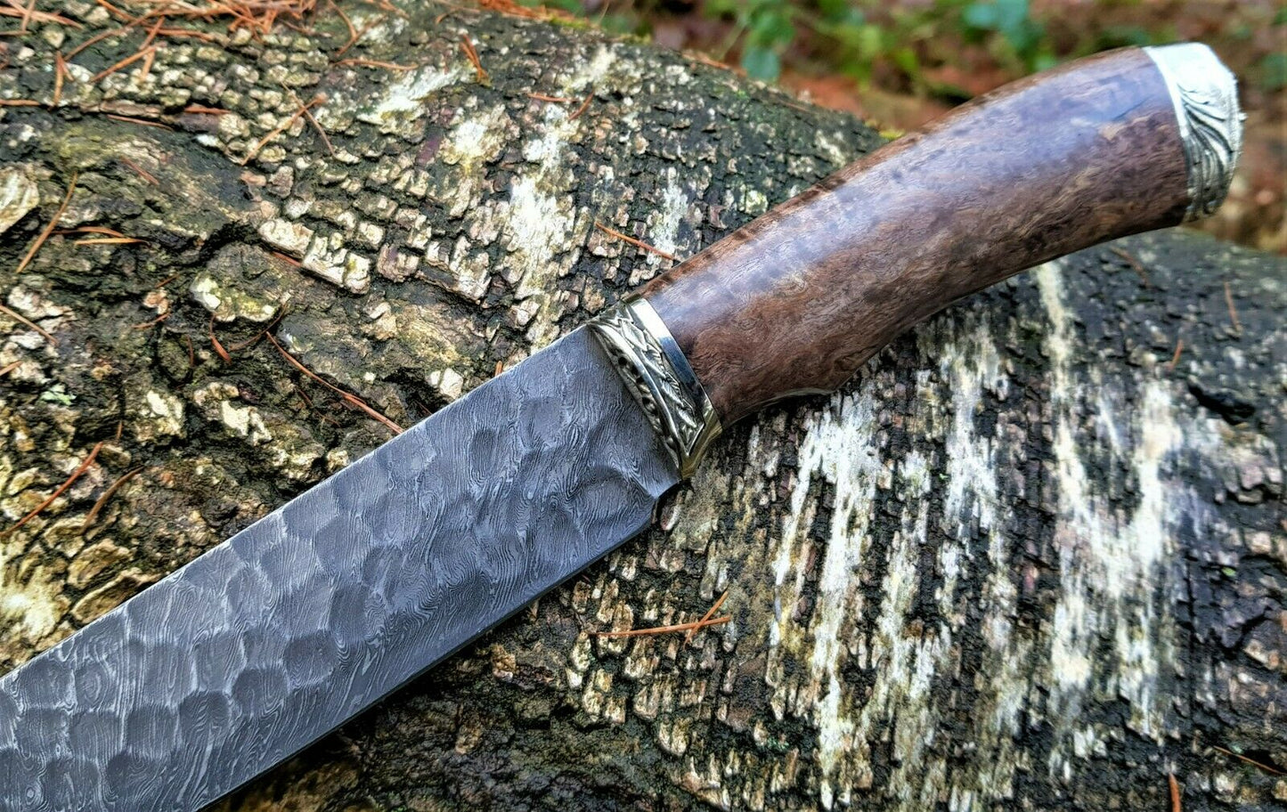 A.Marushin Outdoormesser Damaszener Stahl Handarbeit