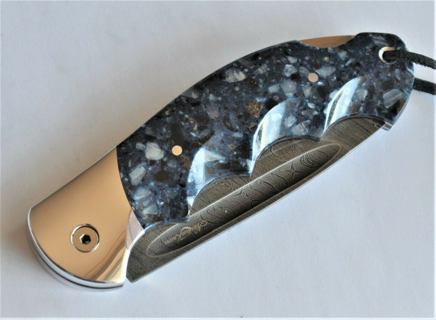 Nazarov Knives Russland Damast Stahl Outdoor Klappmesser Handarbeit