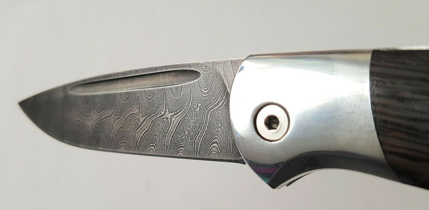 Nazarov Knives Russland Damast Stahl Outdoor Сова Klappmesser Handarbeit HRC62