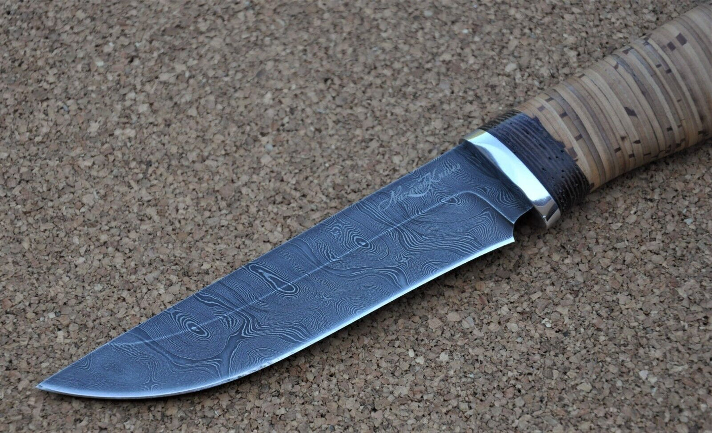 Damaszener Stahl Outdoor Jagdmesser Nazarov Knives Handarbeit